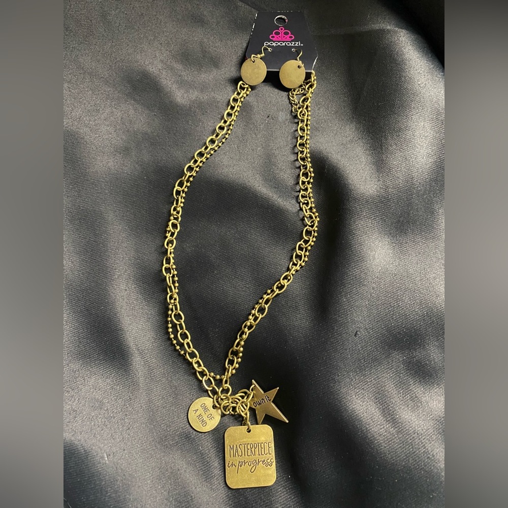 Masterpiece in Progress Brass Necklace